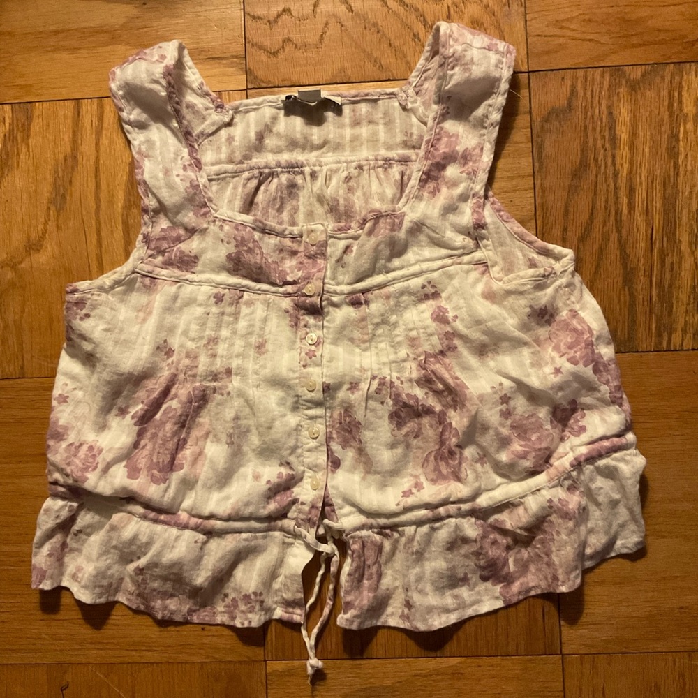 American eagle Purple Floral Top Sz. S